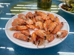 白灼鲜海虾-海上渔村食府海鲜餐厅