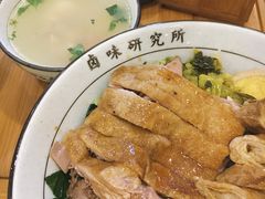 狮头鹅拼猪大肠饭-狮头牌卤味研究所·卤味饭(花城汇南区店)