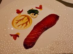 挪威烟熏三文鱼水晶黄瓜香槟奶油-福楼法餐厅FLO