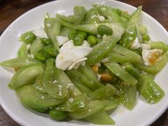 丝瓜毛豆子炒咸蛋黄-水先生寧波菜(天一店)