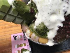 抹茶生乳かき氷-WONDER ICE 萬得冰田(建設路总店)