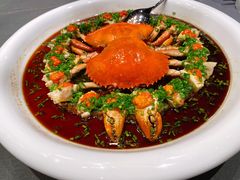 黑豚肉蒸膏蟹-京参園海鲜餐厅