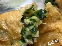 韭菜大头菜素馅饼-老方子馅饼粥(台东店)