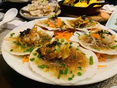 豉汁蒸大连扇贝王-水上明月·湖景餐厅