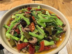 青菜牛肉-郑件洋芋饭庄