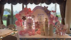 -11 Baby百日宴生日气球创意布置