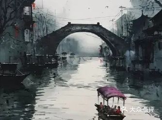看上去是古风画，其实是功夫水彩