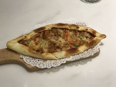 烤鸡肉皮塔-伊斯坦布尔土耳其清真咖啡餐厅