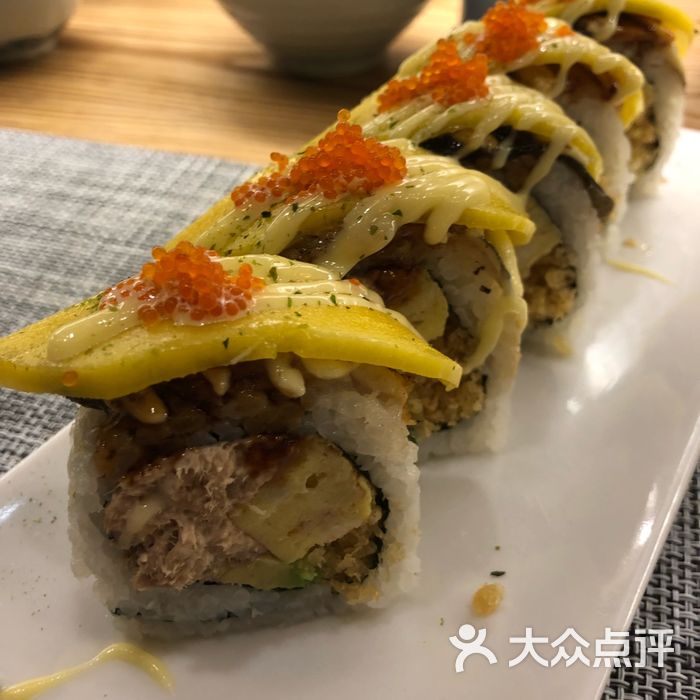 久旦日料芒果鰻魚加州捲圖片-北京日本料理-大眾點評網