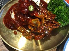 -明洞阿姨·韩式酱蟹烤肉·创意料理(三元桥店)