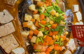 Braised Fish with Garlic Shoots