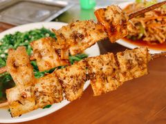 烤板筋-俺家菜馆(百里峡店)