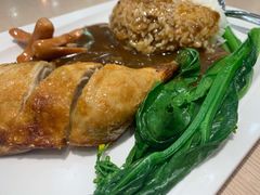 炸鸡比香肠饭-佰搭果·广式茶餐厅(石牌东路店)