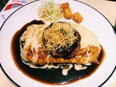 烤牛肉饼蛋包饭-韩香福脊骨汤锅(上杭路店)