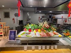 自助取餐区-广州希尔顿逸林酒店-OPEN開·全日制餐厅·海鲜·小火锅·自助餐(东风路店)
