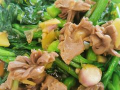 菜心炒肾球-顺德新鲜猪杂粥(第九分店)