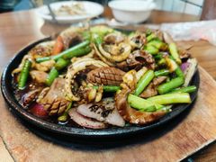 铁板腰花鱿鱼-谢记上海大排档(长寿路店)