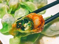 翡翠黄瓜鸡蛋虾仁水饺-三姐妹餐厅(曲江店)