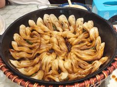 排骨豆角卷子-华盛园卷子王农家菜水库鱼