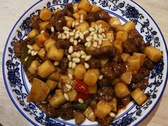 松子牛肉炒年糕-兔爸私家小厨(新北万达店)