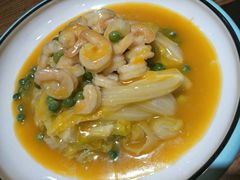 -东来菜馆•手抓海鲜家常菜•海鲜锅贴(鸽子窝店)