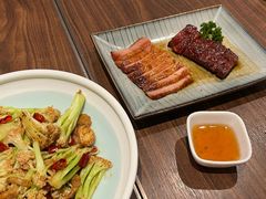 培根虾米煸花菜-港丽餐厅(正大店)