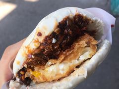 -清真马乐贝腊牛肉蛋黄菜夹馍(马蓉洒金桥店)