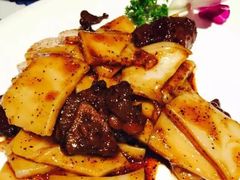 牛仔骨炒年糕-绿茶餐厅(深圳龙华天虹购物中心店)