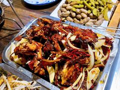 炒鸡架-勃利地摊·勃立小串烧烤