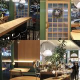 厦门hin爱去的西餐厅复古绿+原木色装修