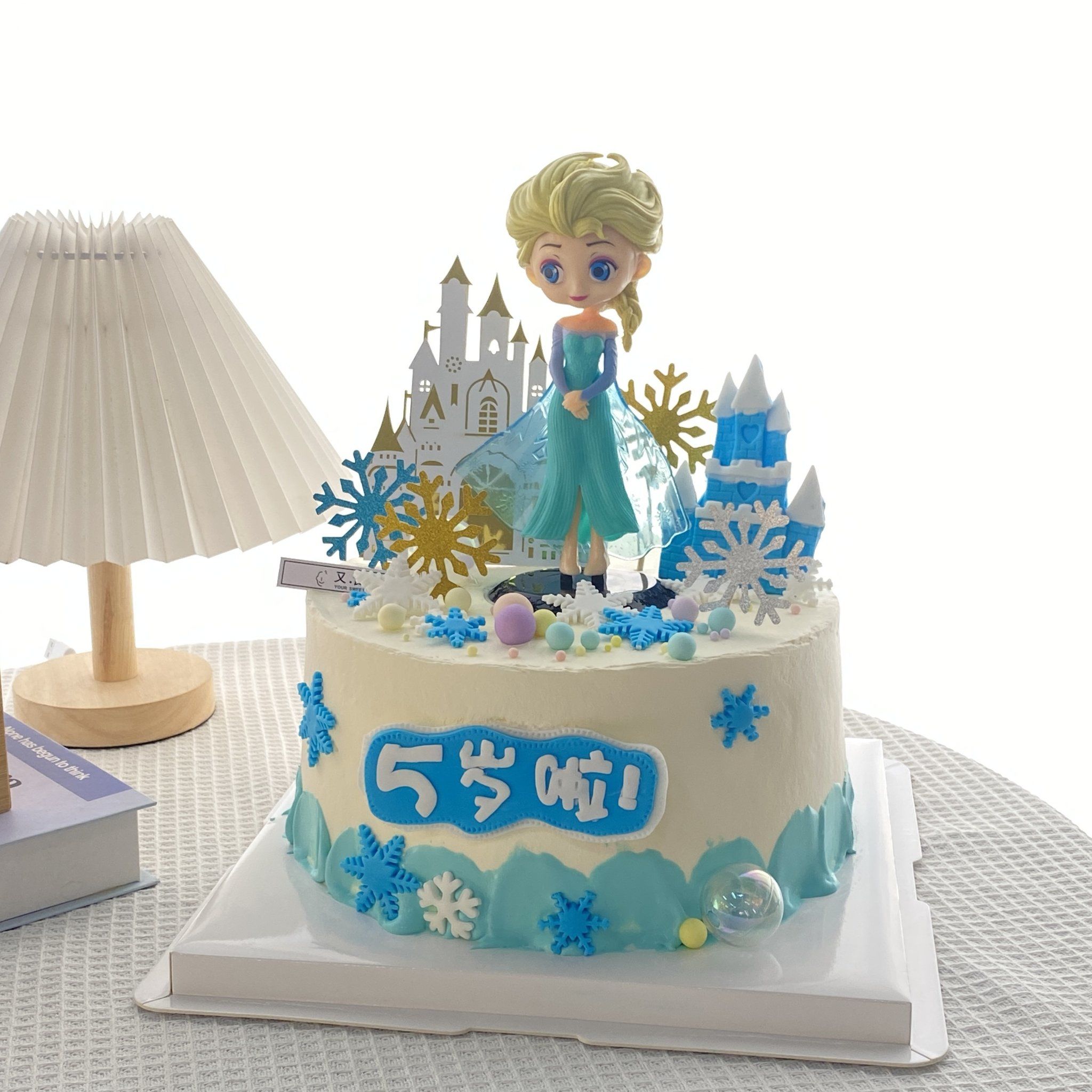 艾莎公主女孩生日蛋糕