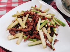 芦笋黑椒牛柳-秦园酒楼(水岸星城店)