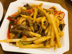 牛肉炒自家腌笋-大唐靓汤江门私房菜(景田店)