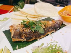 泰式鱼卷饼-山色西餐·柴火烤披萨