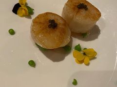 鱼子酱香煎带子皇-皇朝会.经典传统粤菜(外滩店)