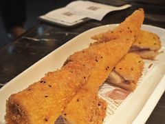 炸香蕉草莓面包-新白鹿餐厅(虹桥南丰城店)