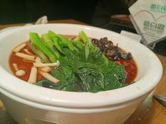 白灼菌菇菜心-新白鹿餐厅(龙游路总店·杭帮菜名店)