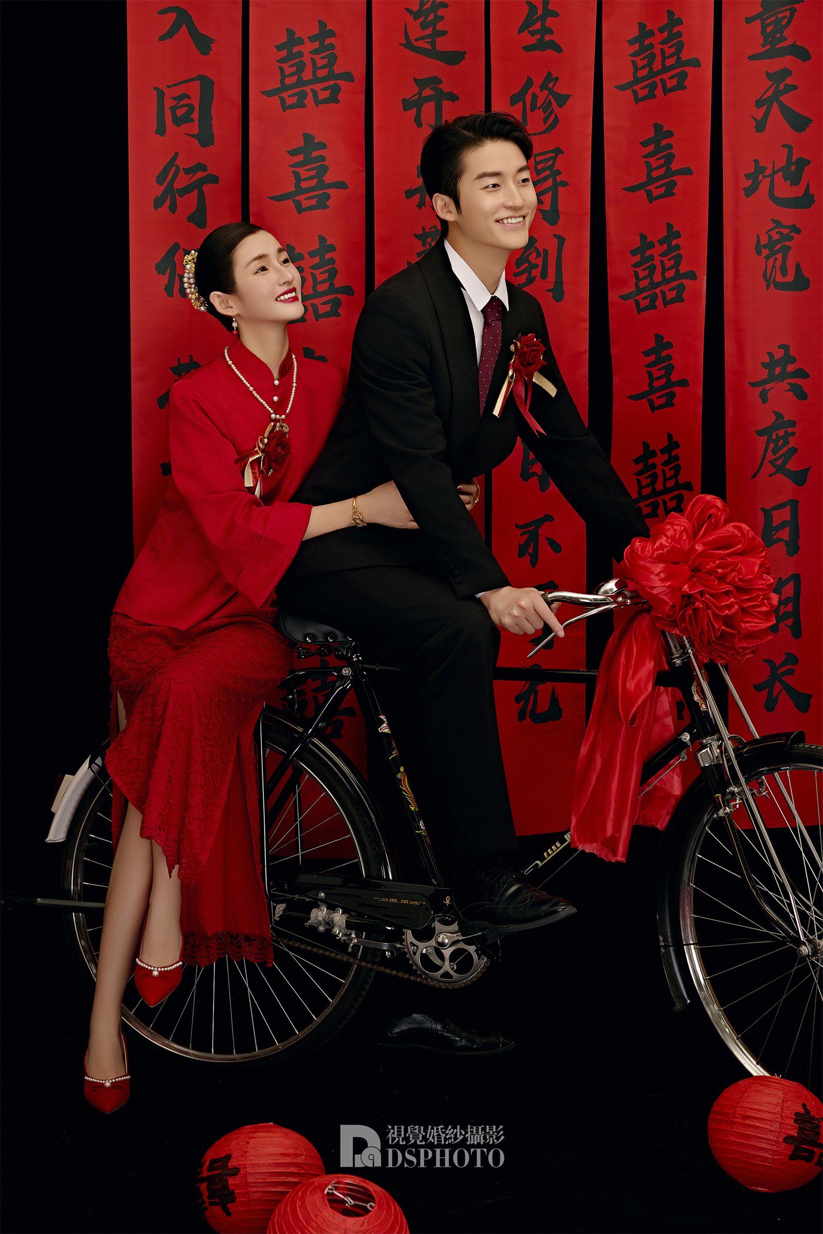 新中式红色旗袍喜嫁婚纱照99备婚专属73