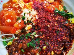 油泼面-手擀菠菜面(西康路店)