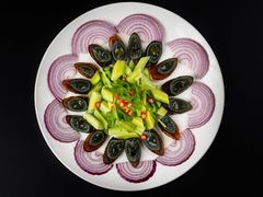 青瓜拌皮蛋-乡村小榭饭店