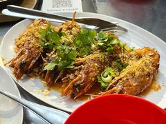 King Prawn With Garlic And Pepper -Show Neua Thai Street Food