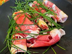 沙葱牛肉-合易泓烤肉•首创生椰大油边(宁山路店)