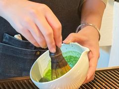 抹茶咖啡制作中-luutosa  cafe & tea 鹿兔山