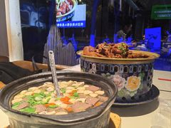 蘑菇肉丝鹅血汤-金典银峰老鹅馆·昆山菜(亭林公园店)