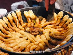 排骨豆角卷子-华盛园卷子王农家菜水库鱼