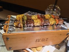 菠萝牛肉大串-探鱼·鲜青椒爽麻烤鱼(番禺万达店)