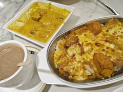 焗咖喱薯仔鸡扒饭-深仔记茶餐厅(亚士厘道店)