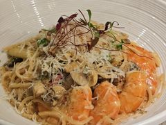 芝士蘑菇鲜虾意大利面-BE BRIGHT KITCHEN(正佳广场店)