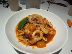 贵州酸汤海鲜扁面-NG PASTA吴居·中华意面·鲜牛排(南头古城店)