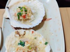 蒜蓉烤元贝-蚝老板海鲜烧烤大排档(码头店)